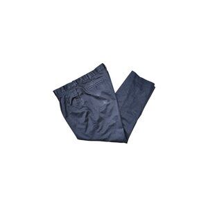 Savane Men's Navy Pleated Dress Slacks - Size 40/30